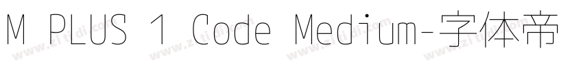 M PLUS 1 Code Medium字体转换